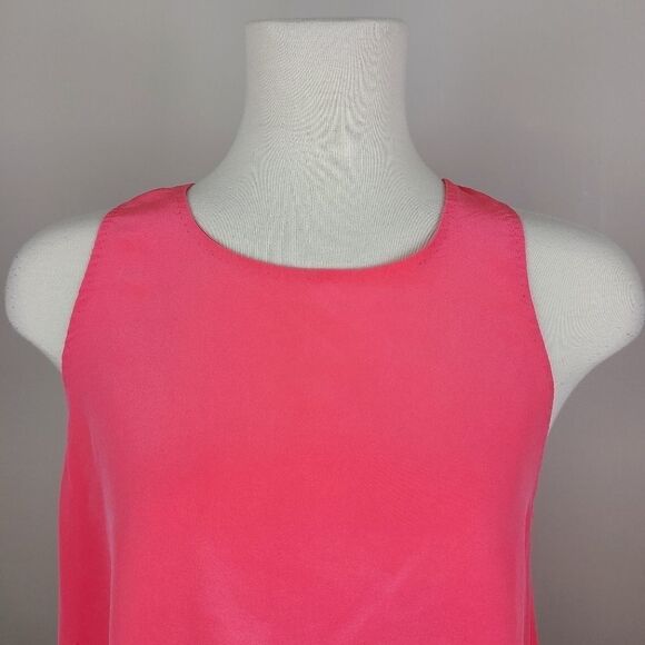 Aritzia Wilfred Pink Pyramides Silk Tank Blouse Small - Picture 2 of 16